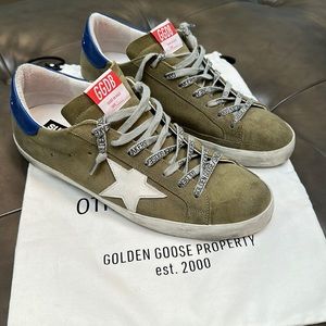 Green Suede Golden Goose shoes men’s size 43
